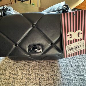 NWT Gilda Paris Small Black quilted crossbody.